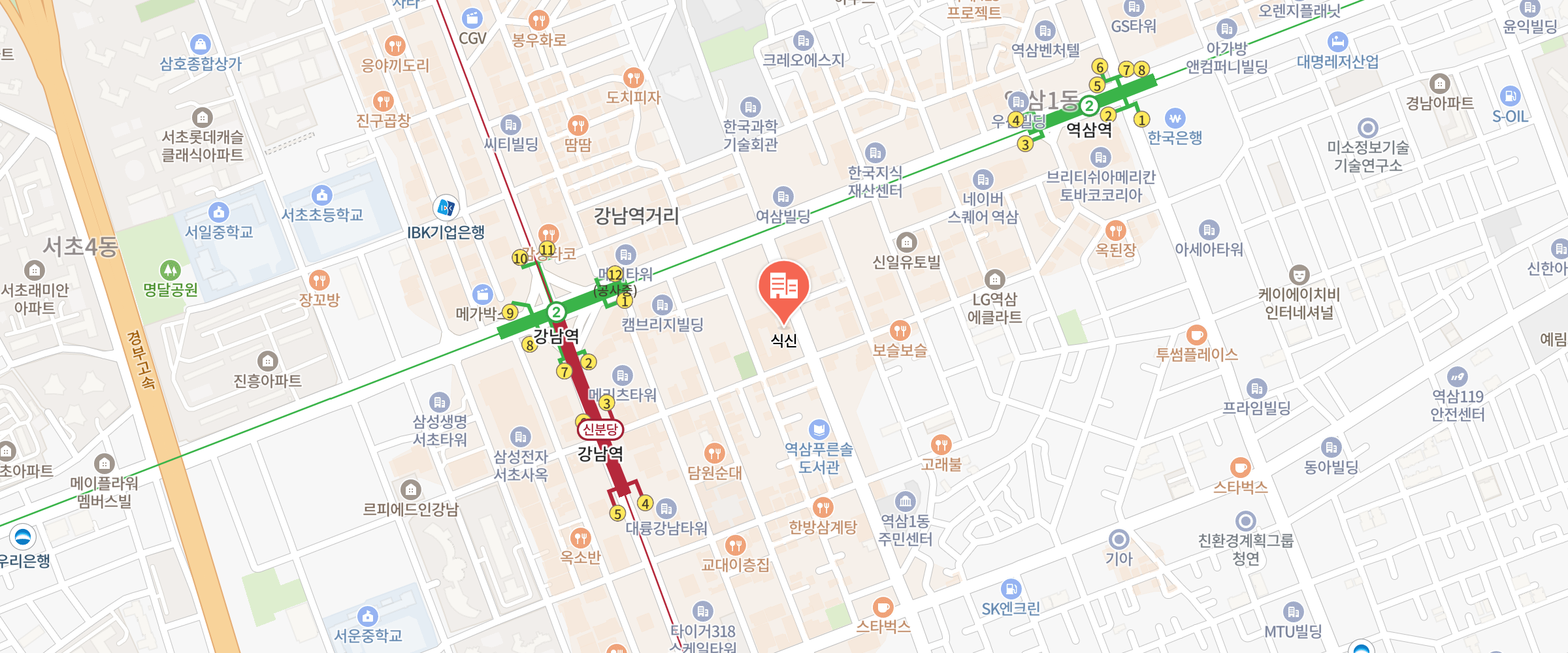 회사 지도